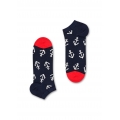 Happy Socks Daily Sock Sneaker Big Anchor (Anchor) dark blue/white/red - 1 Pair