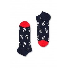 Happy Socks Daily Sock Sneaker Big Anchor (Anchor) dark blue/white/red - 1 Pair