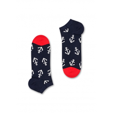 Happy Socks Daily Sock Sneaker Big Anchor (Anchor) dark blue/white/red - 1 Pair