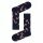 Happy Socks Daily Sock Crew Candy Cane (Navy Blue) - 1 Pair