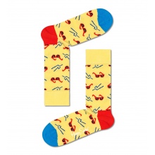 Happy Socks Daily Sock Crew Sunny Days (Sunglasses) yellow - 1 Pair