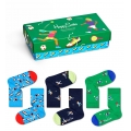 Happy Socks Daily Sock Crew Kids Sport Gift Gift Box Green Children - 3 Pairs