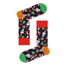 Happy Socks Daily Sock Crew Santa, Cats&Hats colorful 1pc