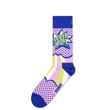 Happy Socks Daily Sock Crew Super Mom violet/blue - 1 Pair