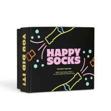 Happy Socks Daily Sock Crew You Did It Socks Gift Set (Graduation) 2024 black <b>Gift Box </b> - 2 Pairs