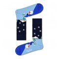 Happy Socks Daily Sock Crew The Little House On The Snowland blue - 1 pair