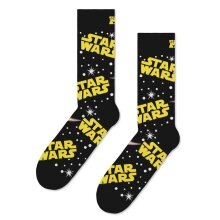 Happy Socks Daily Sock Crew Star Wars black/yellow - 1 Pair