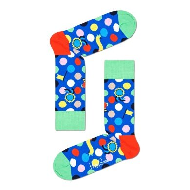 Happy Socks Daily Sock Crew Winner Dot blue - 1 pair