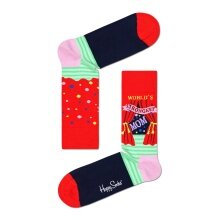 Happy Socks Daily Sock Crew World's Strongest Mom red/pink - 1 Pair