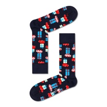 Happy Socks Daily Sock Crew Christmas Special #2 - Advent Calendar with 24 Pairs - blue