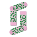 Happy Socks Daily Sock Crew Zigzag pink/green - 1 Pair