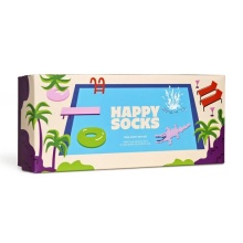 Happy Socks Daily Sock Crew Pool Party Gift Set Multicoloured <b>Gift Box </b> - 4 Pairs