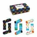 Happy Socks Daily Sock Crew Mixed Dogs Gift Box - 3 Pairs