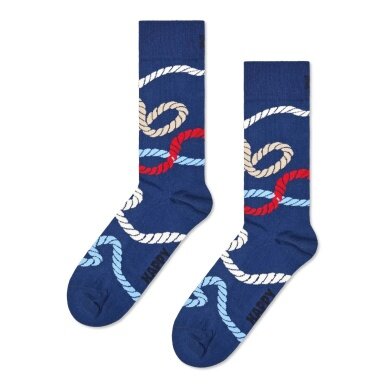 Happy Socks Daily Sock Crew Rope (Navy Blue) - 1 Pair