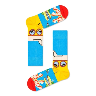 Happy Socks Daily Sock Crew Beatles Yellow Submarine blue/yellow - 1 Pair