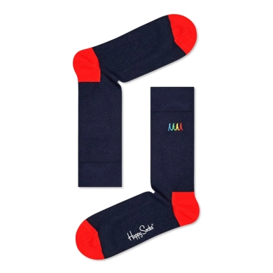 Happy Socks Daily Sock Crew Beatles Crosswalk blue - 1 pair