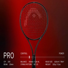 Head Tennis Racket Prestige Pro #21 98in/320g/Tournament - unstrung -