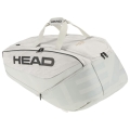 Head Tennis Racketbag Pro X Racquet Bag XL (Racket bag, 2 main compartments) corduroy white 12-pack