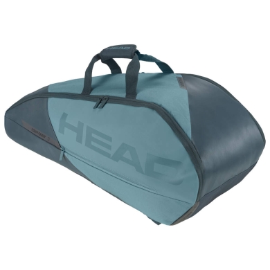 Head Tennis Racketbag Tour Racquet Bag M (Racket bag, 2 main compartments) 2023 cyan blue 6-pack