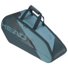 Head Tennis Racketbag Tour Racquet Bag M (Racket bag, 2 main compartments) 2023 cyan blue 6-pack