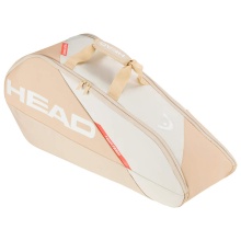 Head Tennis Racketbag Tour Racquet Bag M (Racket bag, 2 main compartments) white/champagne 6-pack