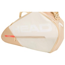 Head Tennis Racketbag Tour Racquet Bag S (Racket bag, 1 main compartment) white/champagne 3-pack