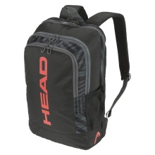 Head Backpack Base (Racket Compartment, 17 Litres) black/orange