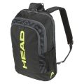 Head Backpack Base (Racket compartment, 17 liters) black/neon yellow