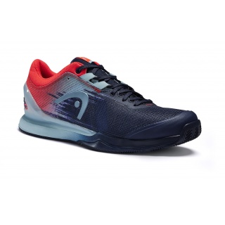 Head Tennis Shoes Sprint Pro 3.0 Clay/Sand Court Dark Blue/Neon Red Men