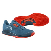 Head Tennis Shoes Sprint Pro 3.5 Clay/Sand Court Blue Grey Men