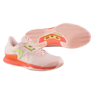 Head Tennis Shoes Sprint Pro 3.5 Clay/Sand Court Salmon Pink Women