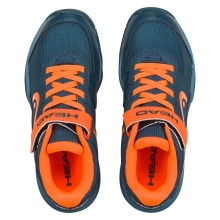 Head Tennis Shoes Sprint Velcro 3.0 (Velcro) Allcourt dark blue/orange Kids