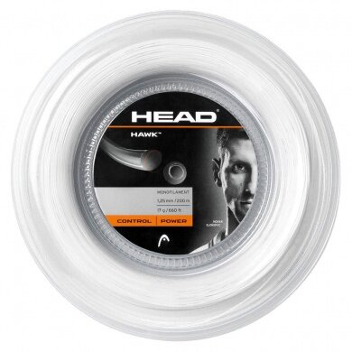 Head Tennis String Hawk (Durability+Power) white 200m roll