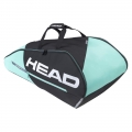 Head Tennis Racketbag Tour Team (Racket bag, 2 main compartments) black/mint <b>9R</b>