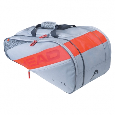 Head Tennis Racketbag Elite Allcourt (Racket bag, 2 main compartments) grey/orange