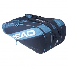 Head Tennis Racketbag Elite (racket bag, 3 main compartments) navy blue <b>12R</b>