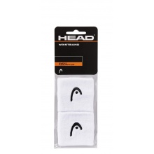 Head Sweatband Wrist Logo white - 2 pieces