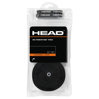 Head Overgrip Prestige Pro 0.6mm black 30-pack clip bag