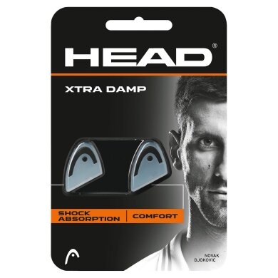 Head Vibration Dampener Xtra Damp transparent/black 2-pack