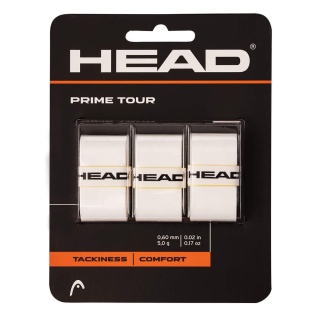 Head Overgrip Prime Tour 0.6 mm (Comfort, Grip) white 3-pack