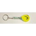 Head Keyring Mini Tennis Racket Extreme Yellow - 1 Piece