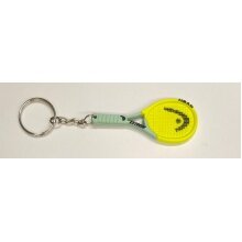 Head Keyring Mini Tennis Racket Extreme Yellow - 1 Piece