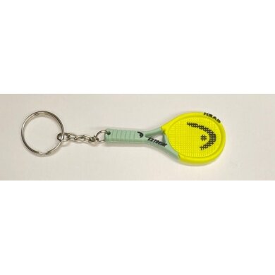 Head Keyring Mini Tennis Racket Extreme Yellow - 1 Piece