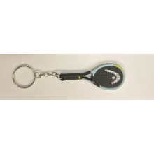 Head Keyring Mini Tennis Racket Gravity Black - 1 Piece