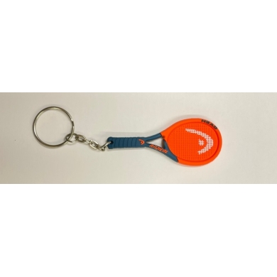 Head Keyring Mini Tennis Racket Radical Orange - 1 Piece