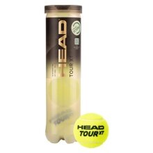 Head Tennis Balls Premium Tour XT Can of 4