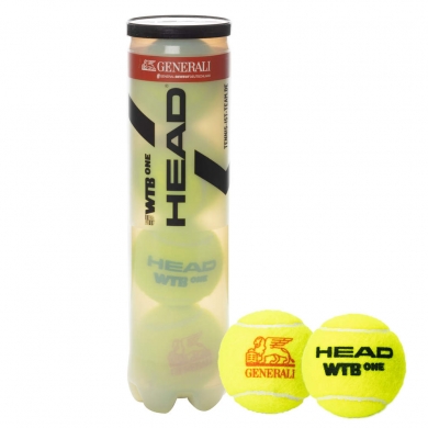 Head Tennis Balls Premium WTB One - official ball of the WTB - pack of 4