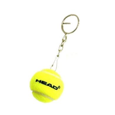 Head Keychain Mini-Tennis Ball 3.5cm Yellow - 1 Piece