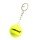 Head Keychain Mini-Tennis Ball 3.5cm Yellow - 1 Piece