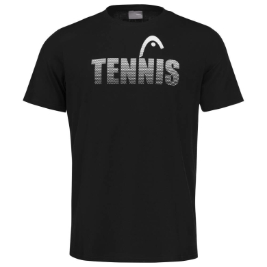 Head Tennis T-shirt Club Colin 2023 (Mixed Fabric) Black/White Men